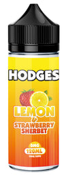 hodges lemon and strawbrry sherbet by hodges short fill e-liquid (100ml)120ml