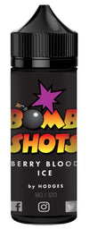 berry blood ice bomb shots by hodges short fill e-liquid (80ml)120ml