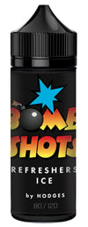refreshers ice bomb shots by hodges short fill e-liquid (80ml)120ml