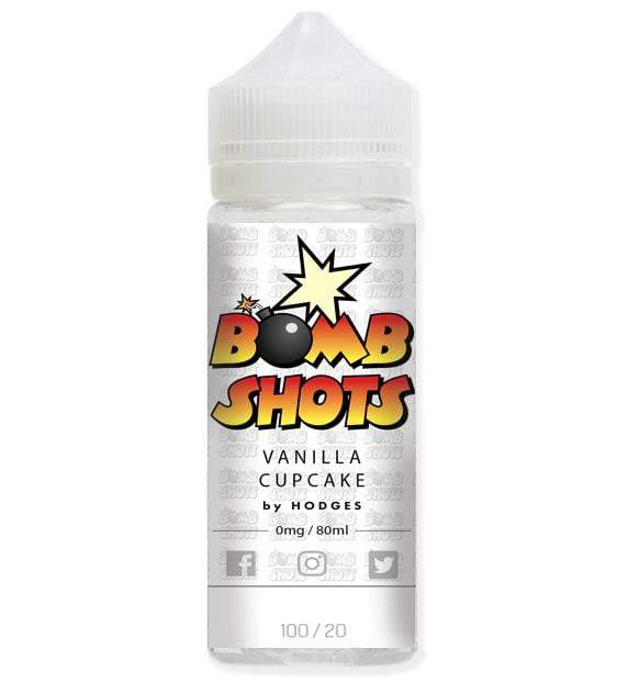 vanilla cup cake bomb shots by hodges short fill e-liquid (80ml)120ml